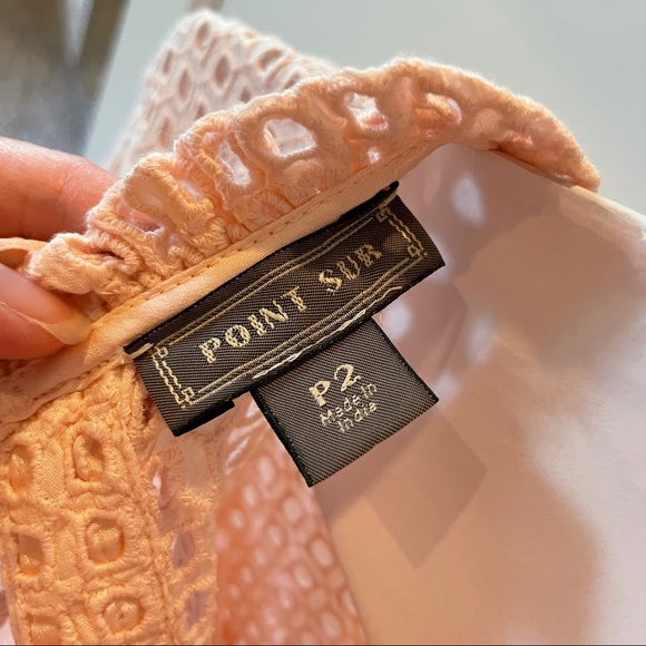 J.Crew Petite Point Sur Eyelet Top in Subtle Pink - Picture 3 of 3